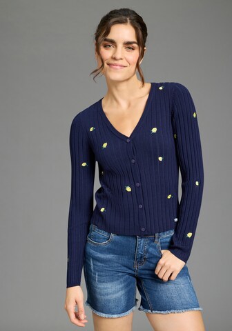 KangaROOS Knit Cardigan in Blue: front