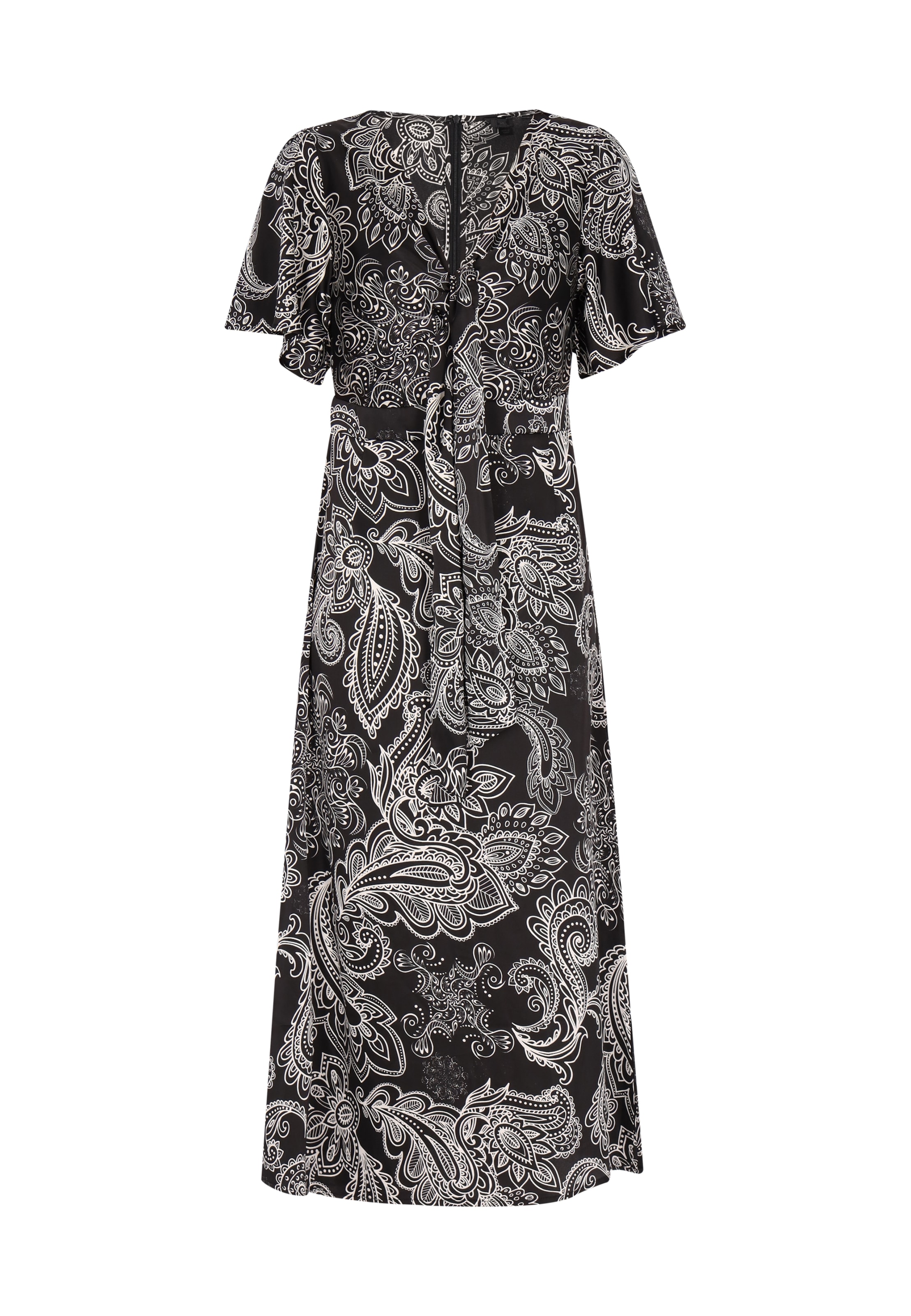 melns DreiMaster Klassik Kleita: no priekšpuses