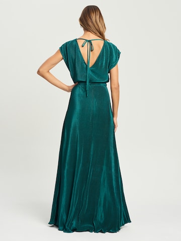 Tussah Dress 'SELKIE' in Green: back