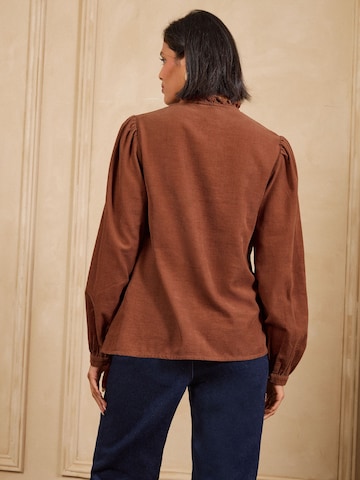love & roses - Blusa en marrón
