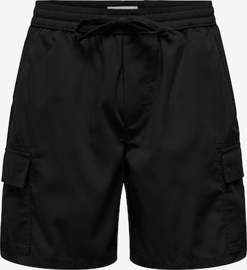 Only & Sons Cargobroek 'Kai' in Zwart: voorkant