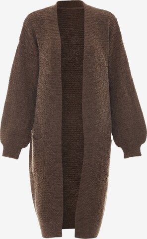 Cardigan Tanuna en marron : devant