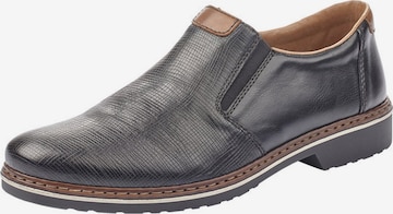 Rieker - Sapato Slip-on em preto: frente