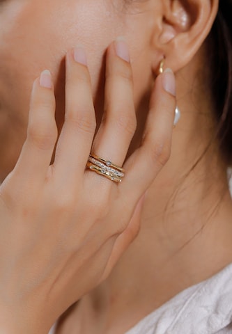 Bague 'Bi Color' ELLI en or : devant