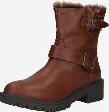 Dorothy Perkins Snowboots in Bruin: voorkant