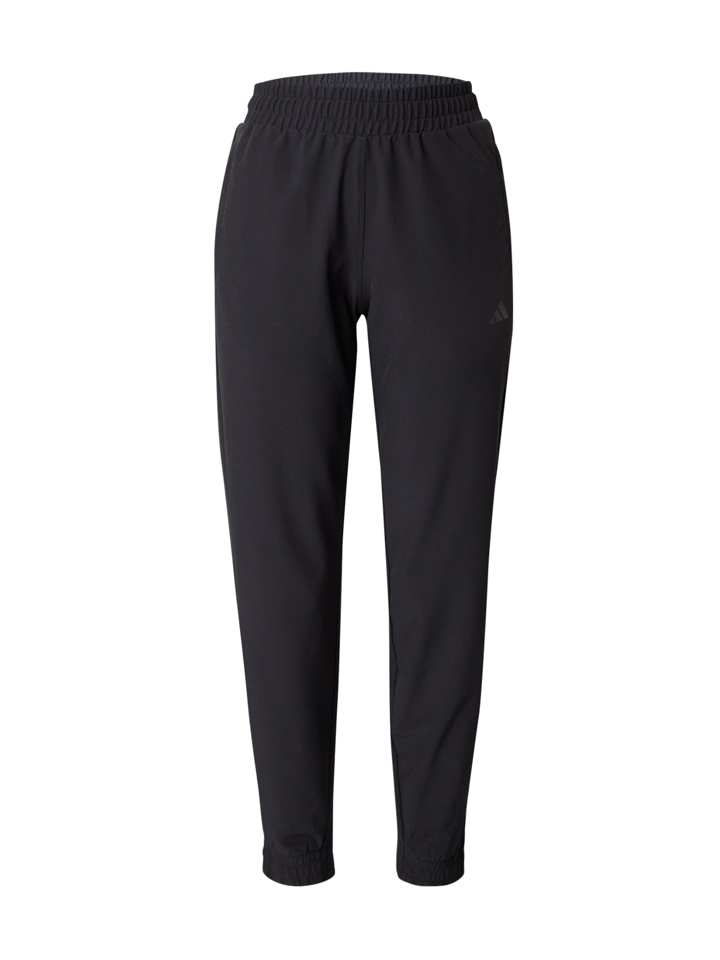 Effilé Pantalon de sport 'PACER' ADIDAS PERFORMANCE en noir : devant