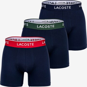 Boxers LACOSTE en bleu : devant