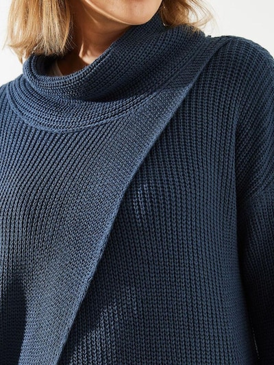 Bianco Lucci Robes en maille en bleu marine, Vue avec produit