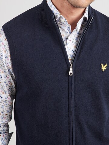 Lyle & Scott Strickjacke in Blau