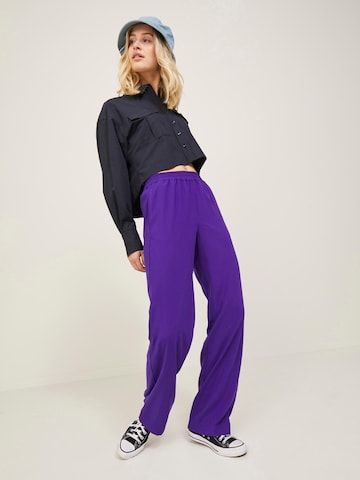 JJXX Wide leg Broek 'Poppy' in Lila