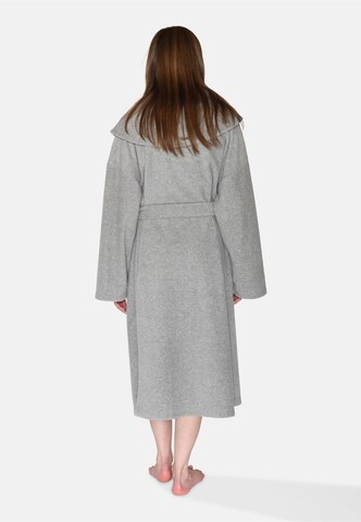 CC DK - Albornoz largo 'Lisa' en gris: atrás