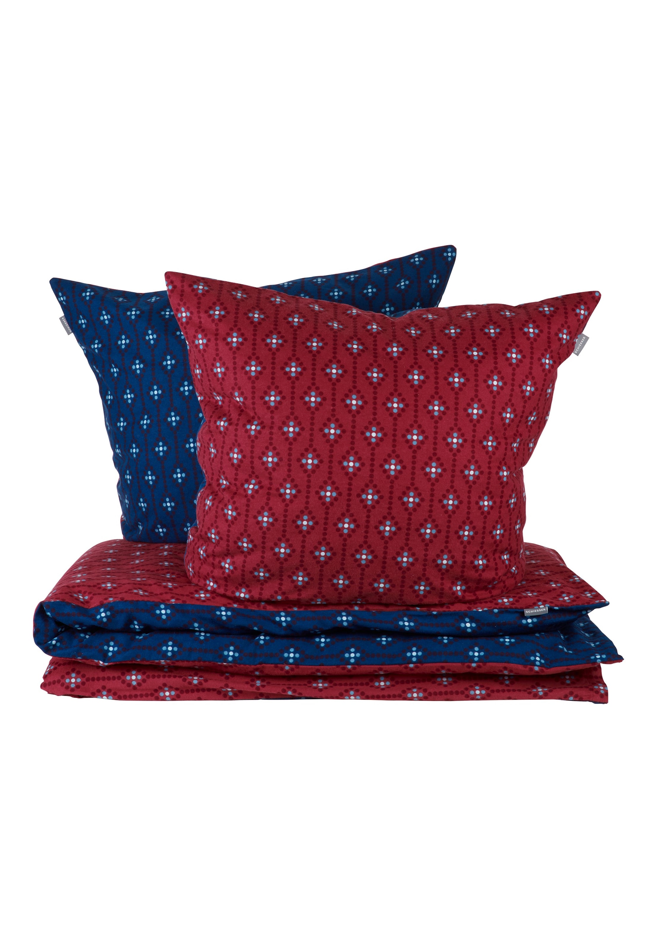 SCHIESSER Duvet cover 'Nahla' in Red: front