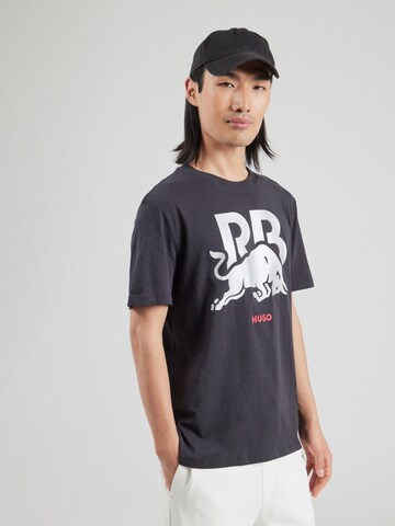 T-Shirt 'DFLORIRE-RB24' HUGO en noir : devant