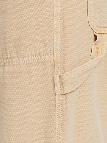 Bershka Loosefit Hose in Beige