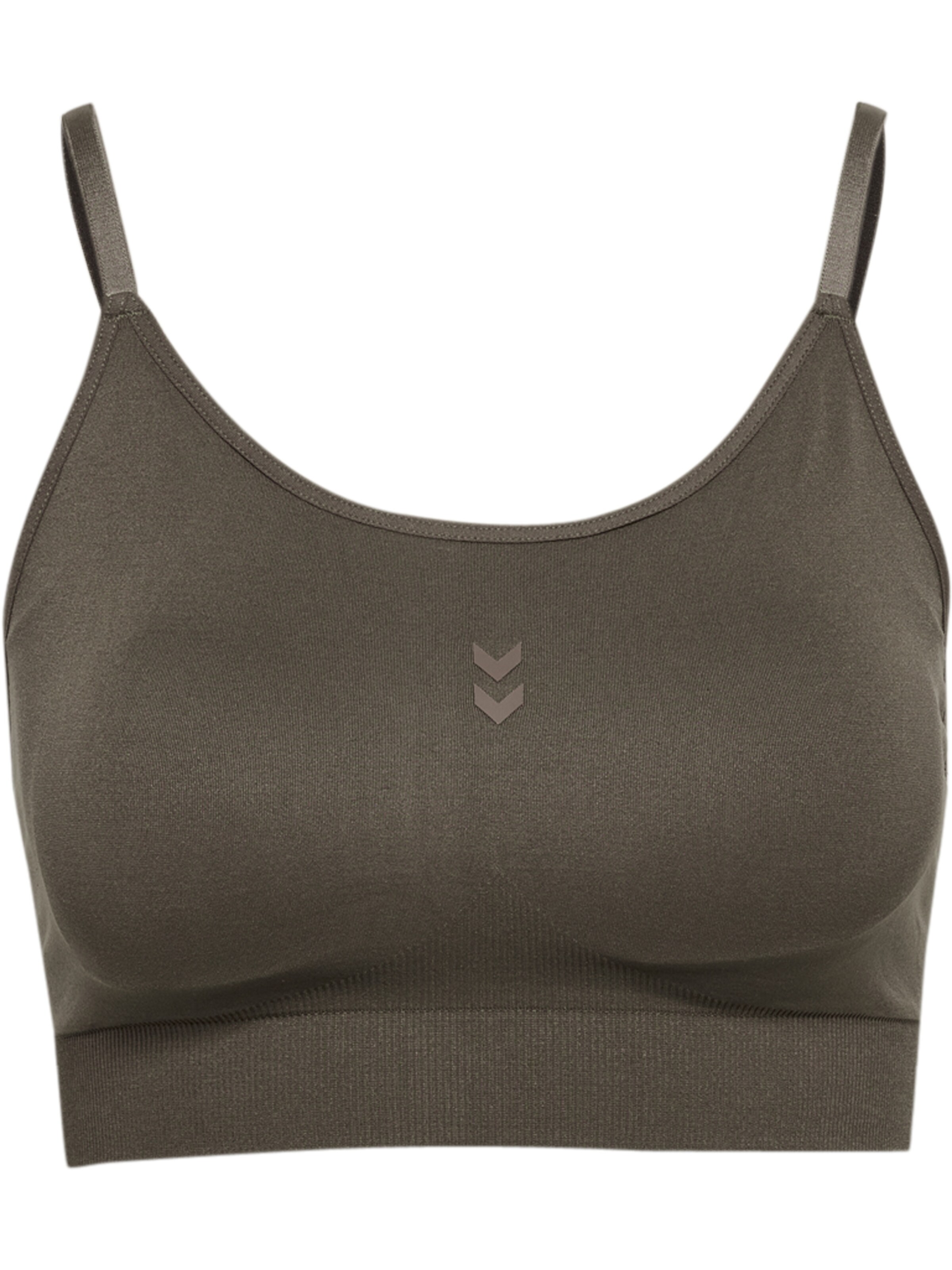 Bustier Haut de sport Hummel en marron : devant
