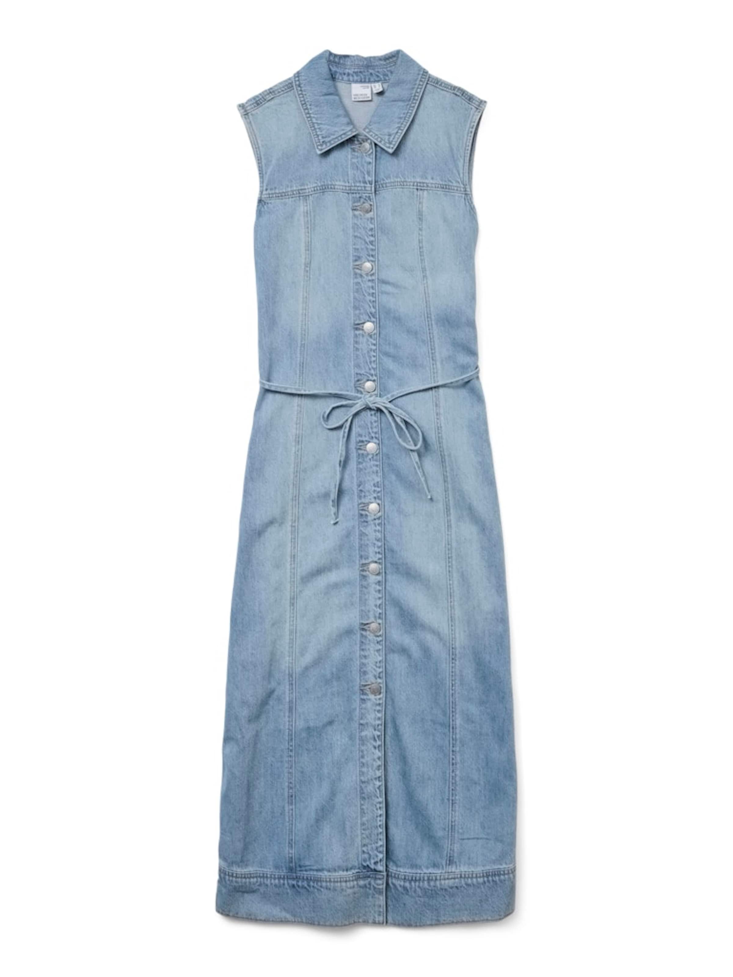 VERO MODA Košeľové šaty 'VMNenya' - Modrá: predná strana