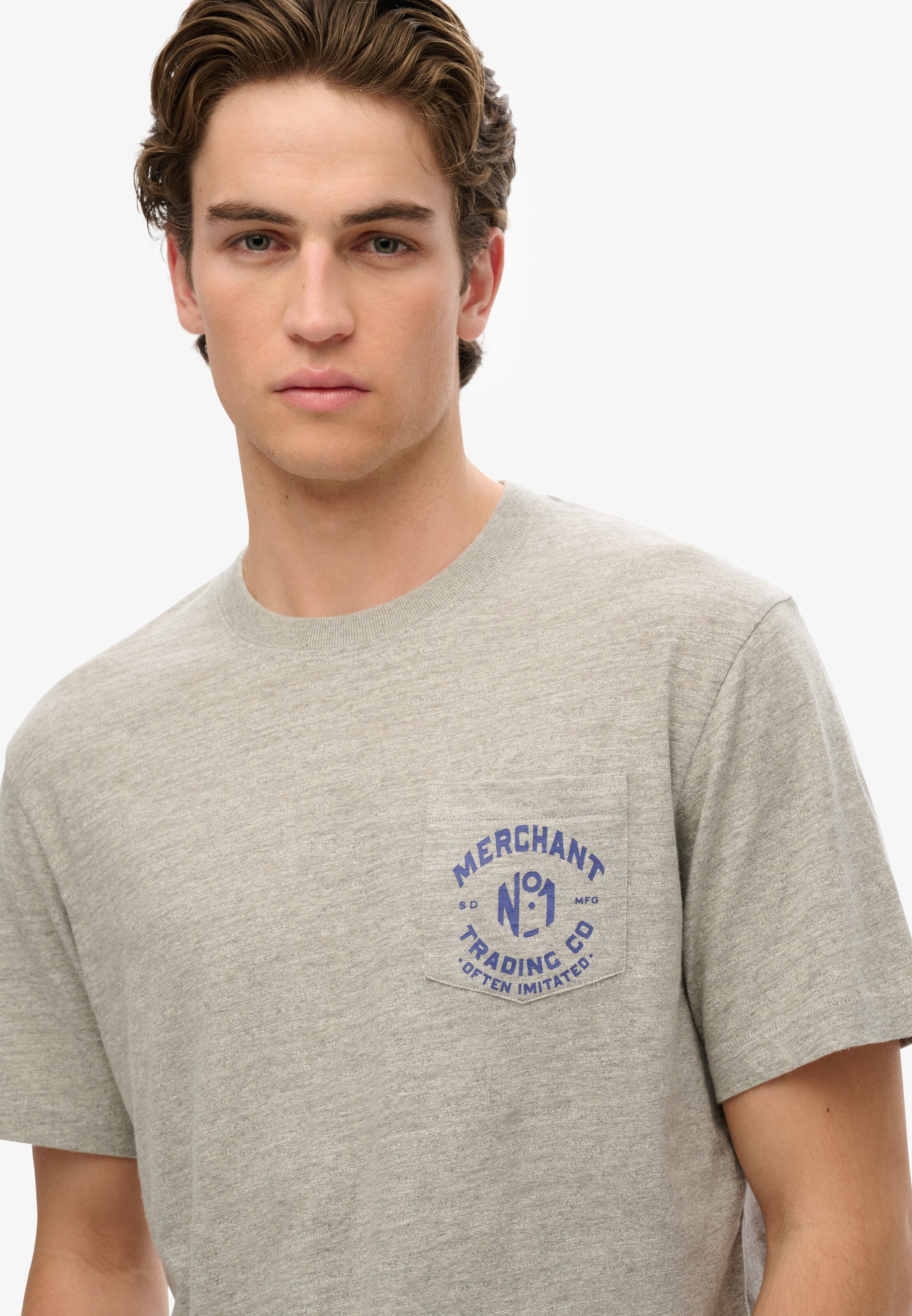 T-Shirt 'Merchant Store' Superdry & Co en gris