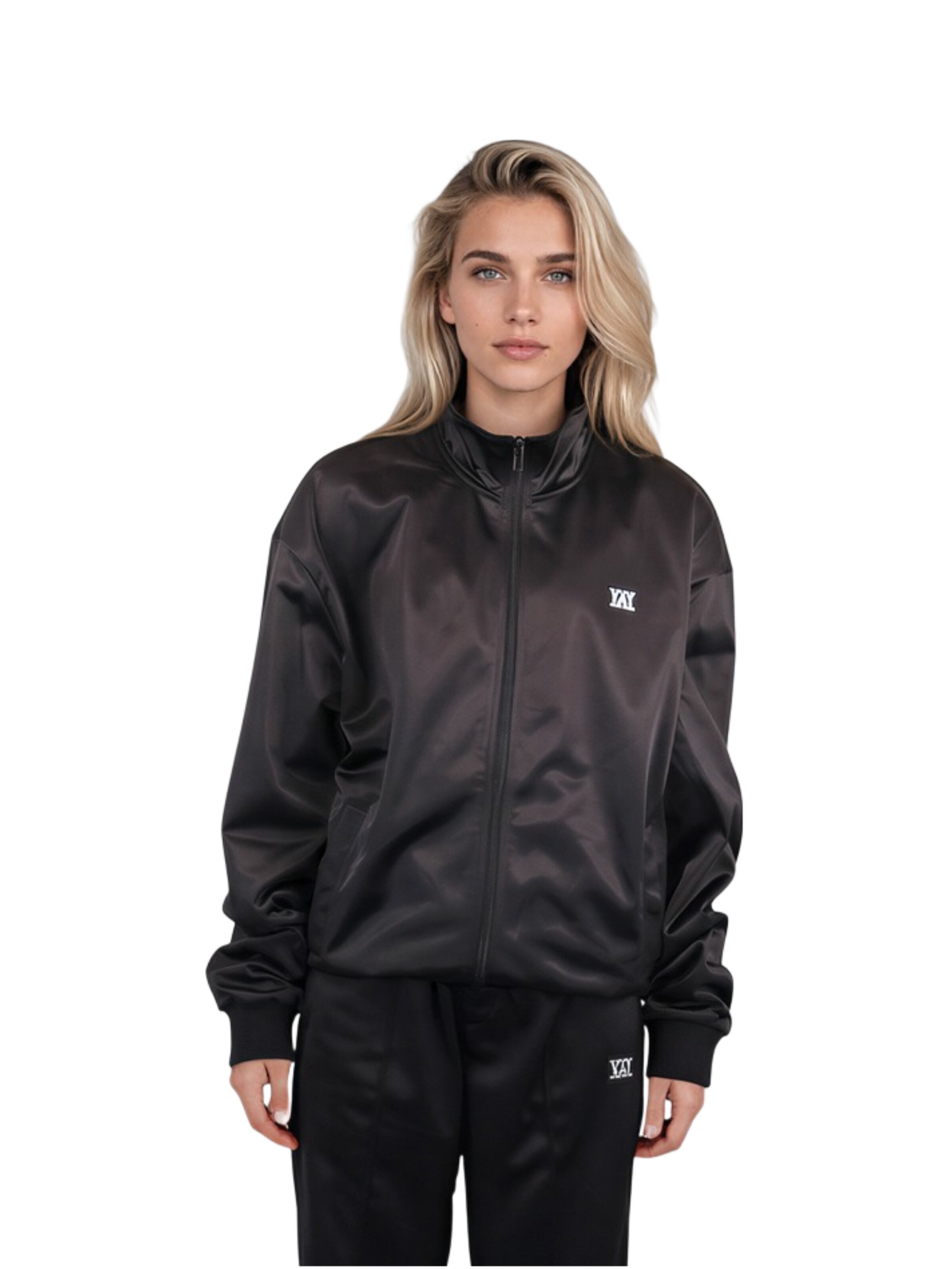 HEFTYKA Athletic Jacket 'TRACK JACKET' in Black