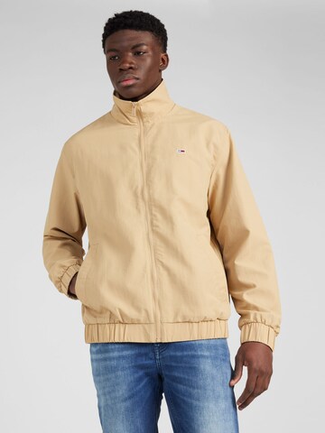 Tommy Jeans Tussenjas 'ESSENTIAL' in Beige: voorkant