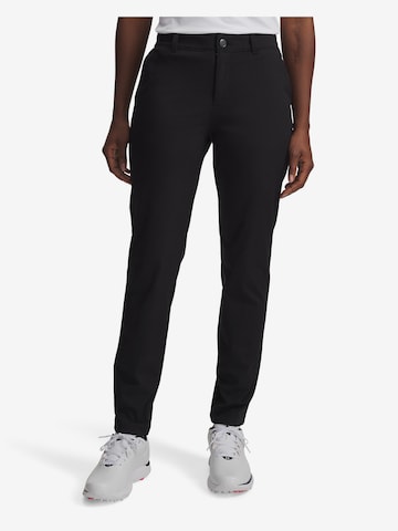 UNDER ARMOUR Slimfit Sporthose 'Drive' in Schwarz: Vorderseite