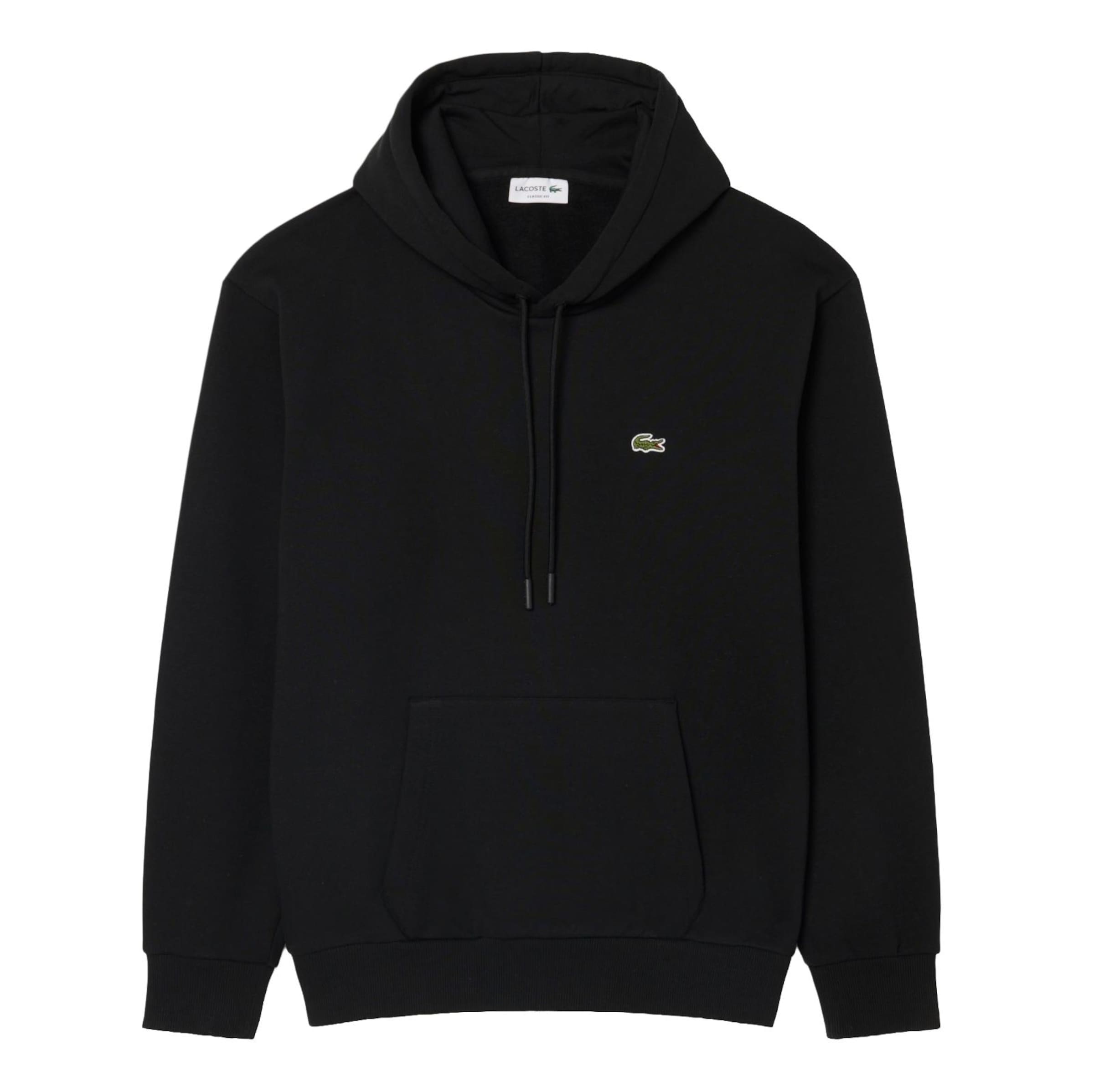LACOSTE Tréning póló - fekete: elől