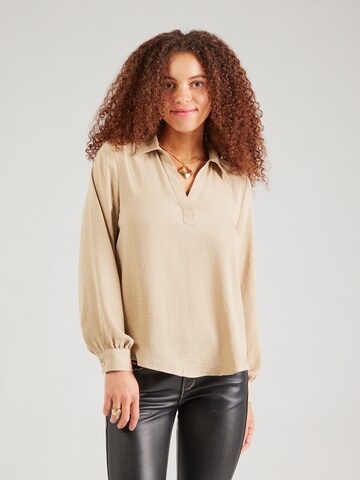 Chemisier 'JDYDIVYA' JDY en beige : devant