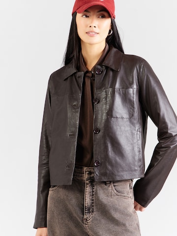 Maze Jacke in Braun: Vorderseite