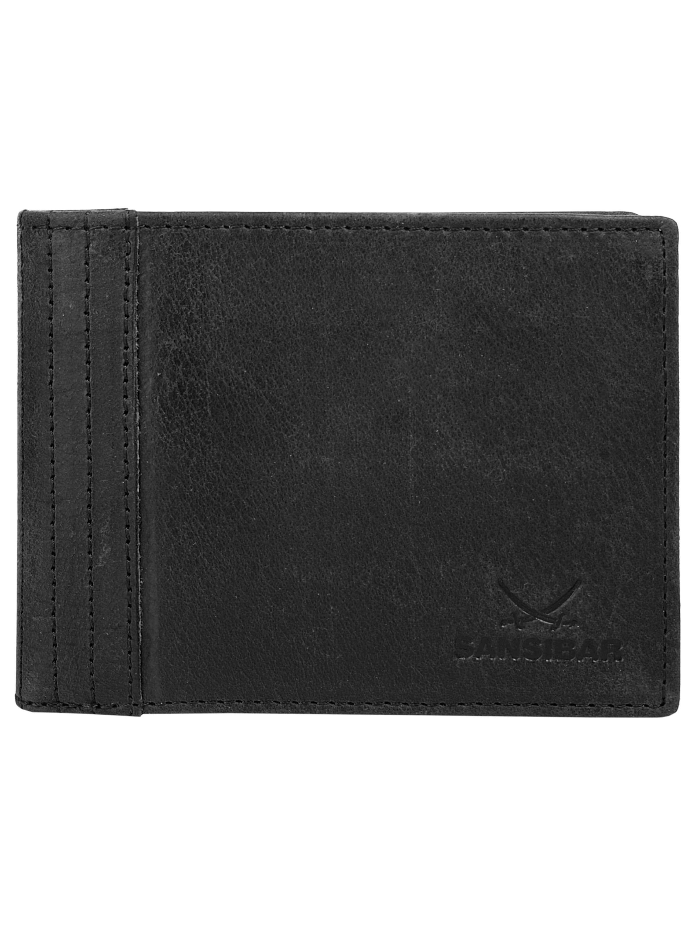 SANSIBAR Wallet in Black: front
