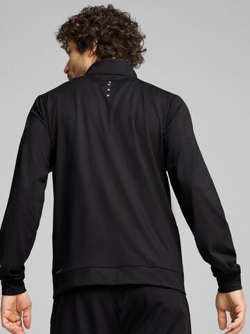 PUMA Athletic Zip-Up Hoodie 'Cloudspun' in Black