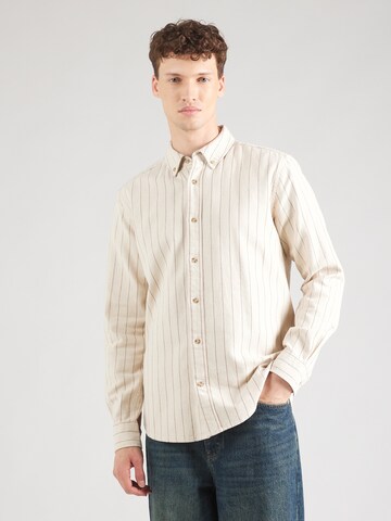 Only & Sons - Regular Fit Camisa 'ONSMICHAEL' em bege: frente