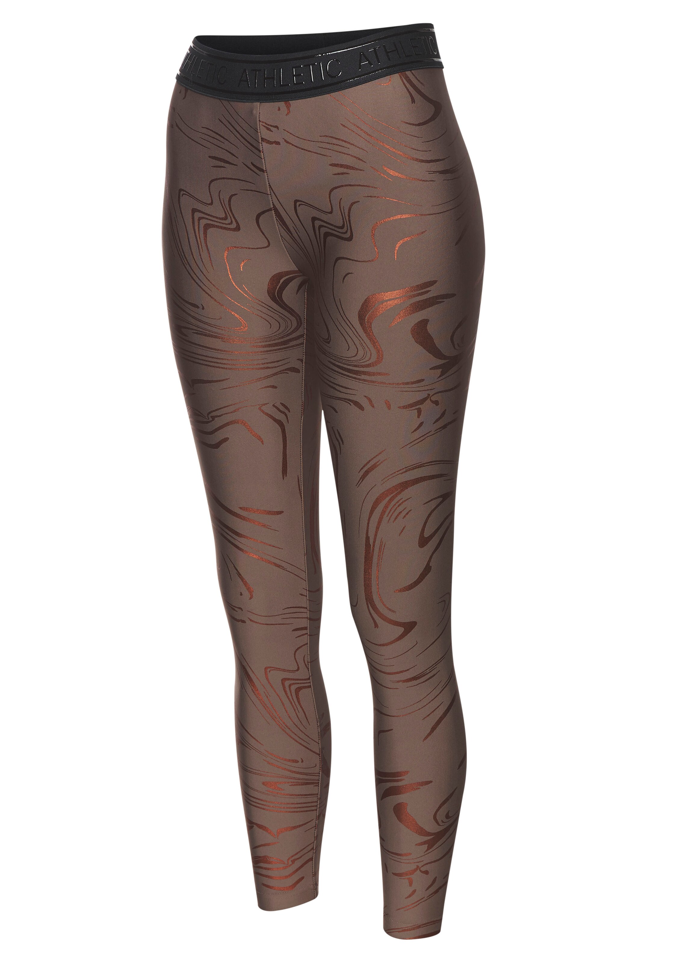 Skinny Pantalon de sport LASCANA ACTIVE en marron