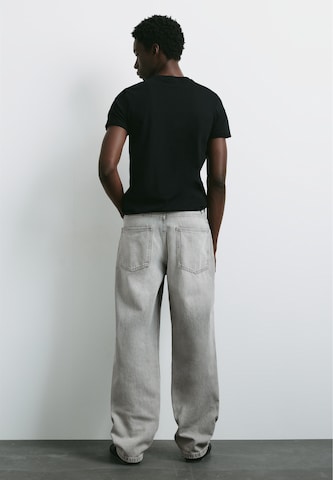 Baggy Jeans de la Pull&Bear pe gri
