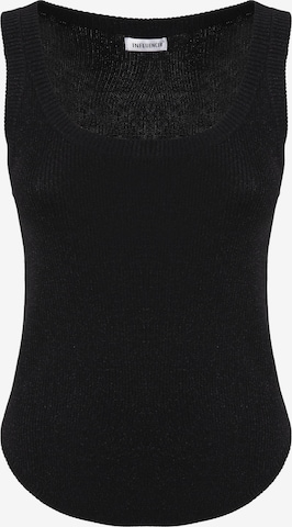 Tops en tricot Influencer en noir : devant