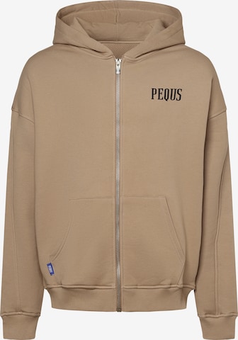 Pequs Sweatjacke in Beige: predná strana