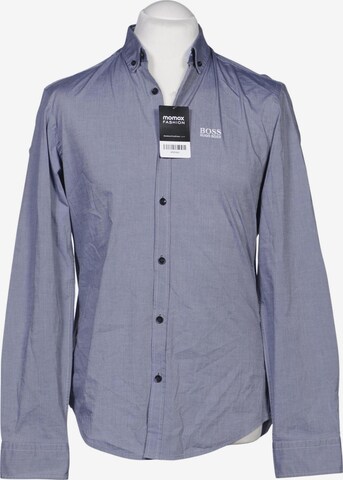 BOSS Black Hemd M in Blau: Vorderseite