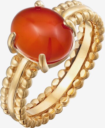 Bague ELLI PREMIUM en orange : devant