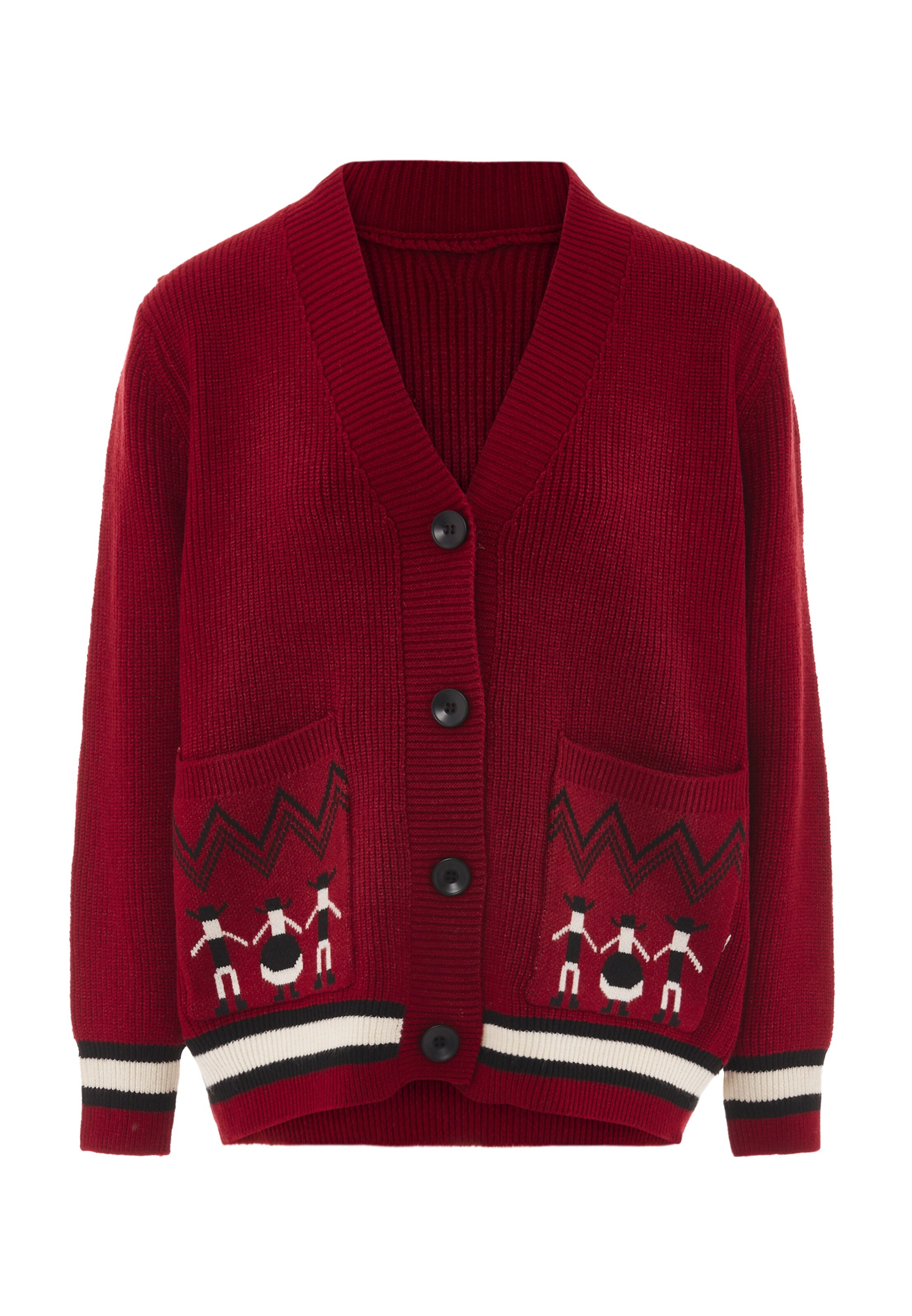 IMMY Knit cardigan in Red: front