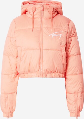 Tommy Jeans Between-Season Jacket in Orange: front