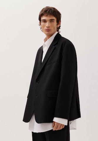 Fit confort Veste de costume Studio Seidensticker en noir : devant