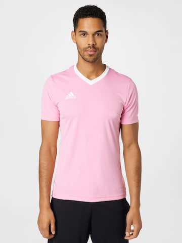 T-Shirt fonctionnel 'Entrada 22' ADIDAS SPORTSWEAR en rose : devant