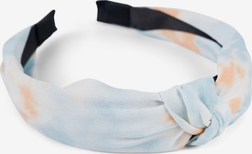 styleBREAKER Haarschmuck 'Stoff Haarreif Batik Farbverlauf' in Blau: Vorderseite