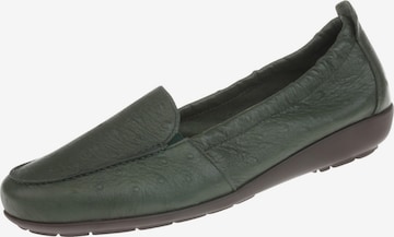 Natural Feet Mocassins 'Alessandra' in Groen: voorkant