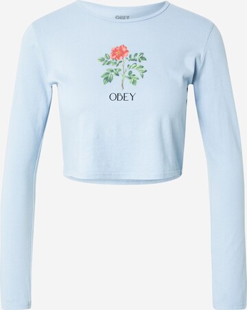 Obey Shirt in Blauw: voorkant