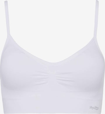 BeeDees Top 'Bustier Comfee Strap Top' in White: front
