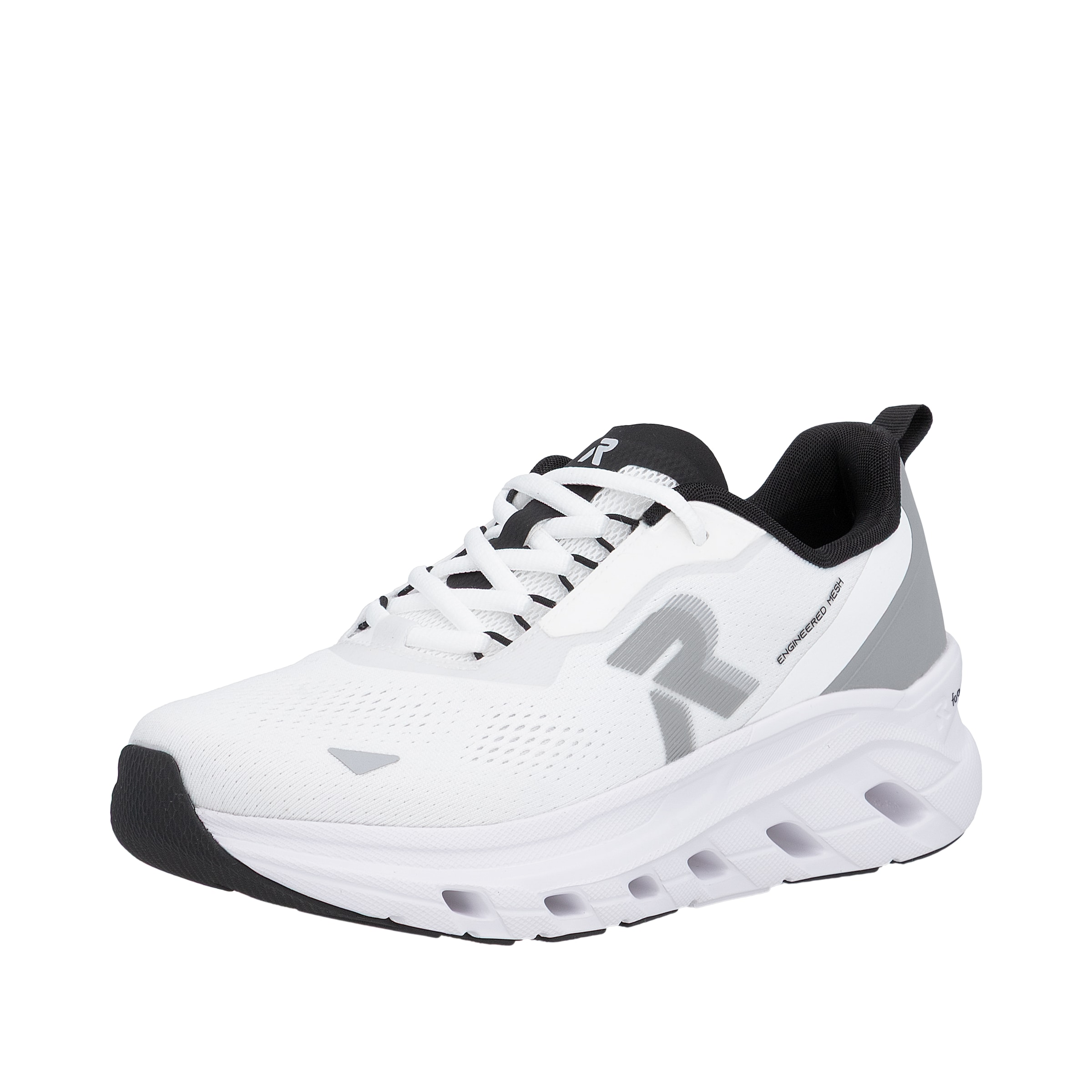 Rieker Sport Sneakers laag 'U3505' in de kleur Grijs / Zwart / Wit, Productweergave