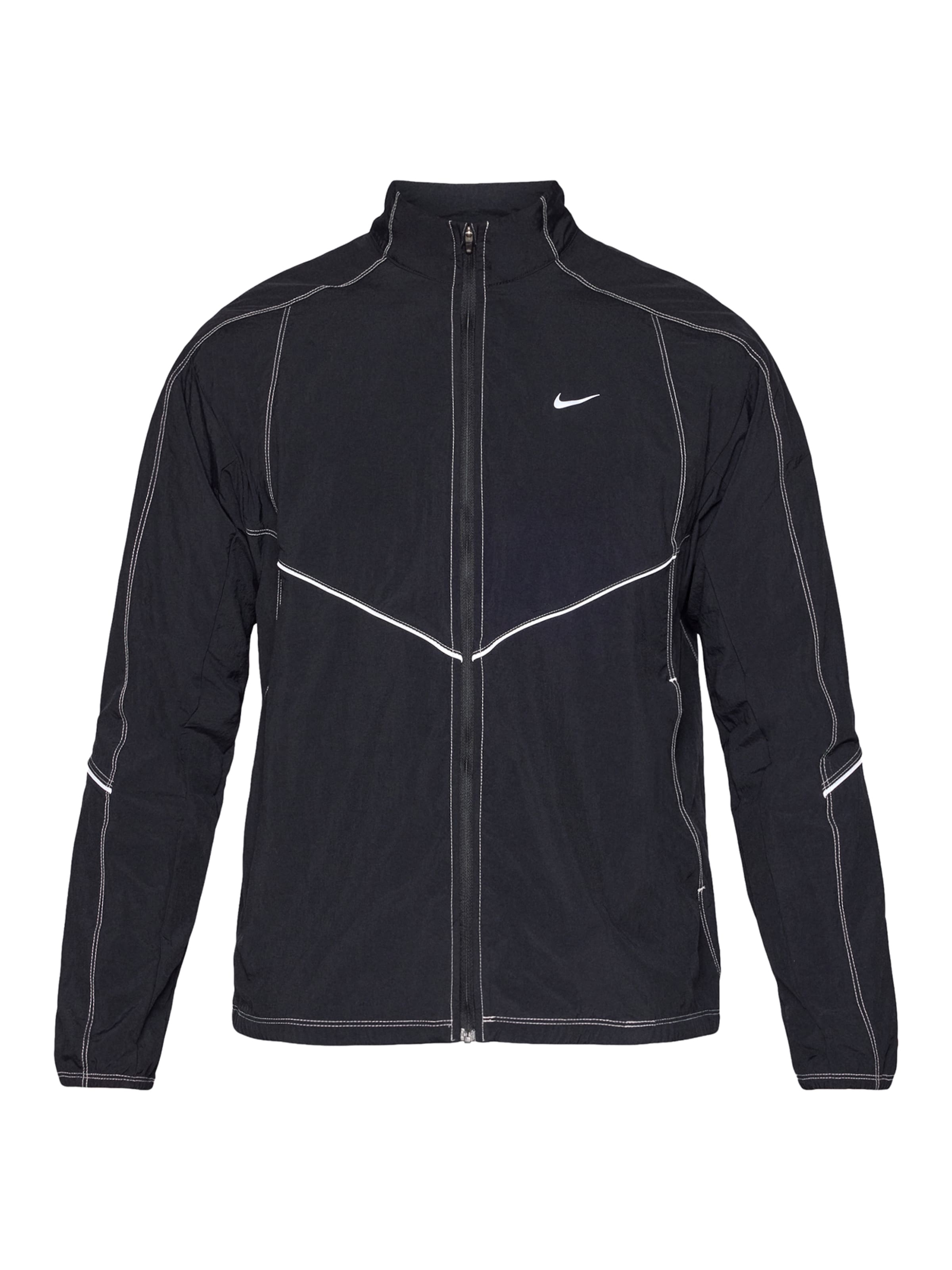 NIKE Sportjacke in Schwarz: Vorderseite