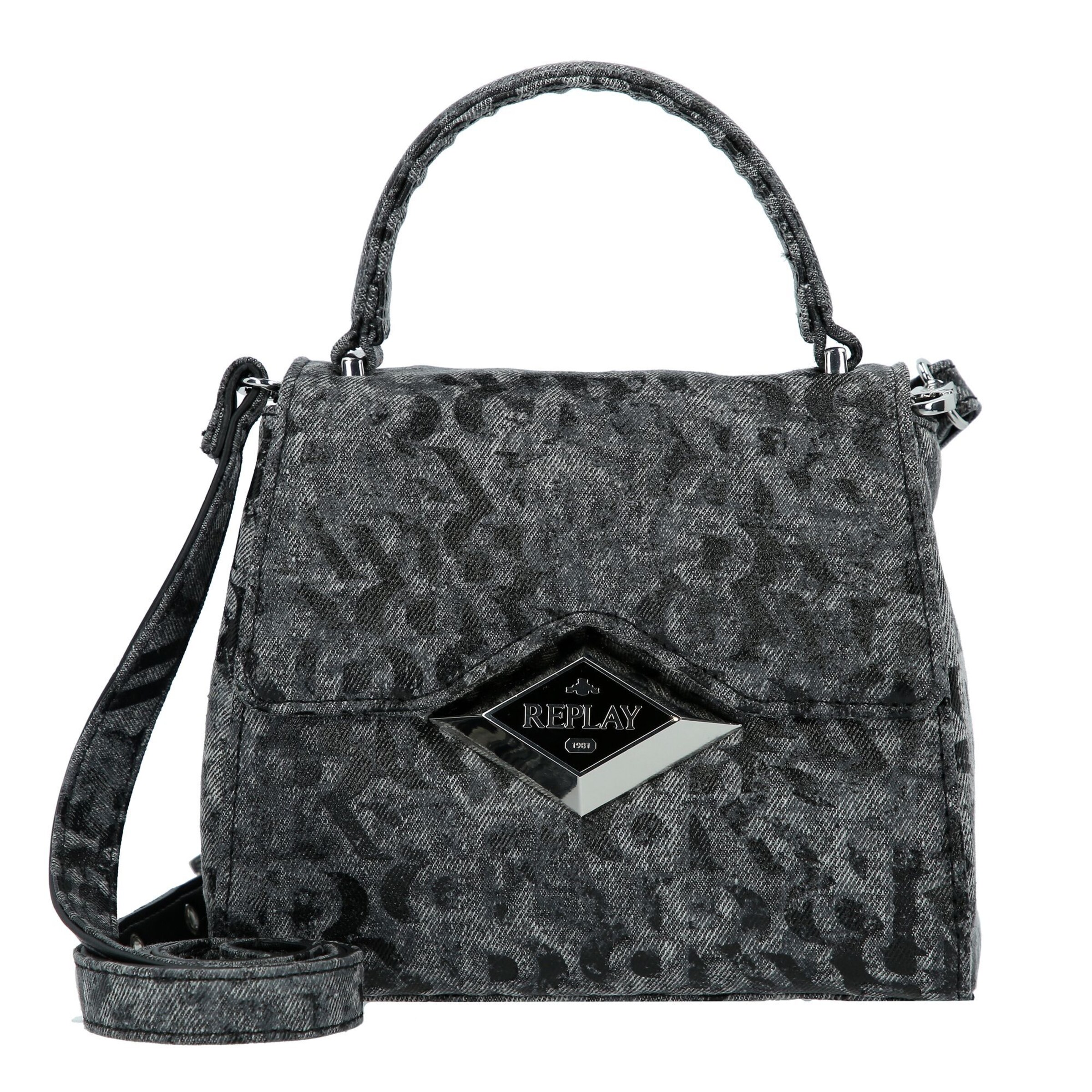 Borsa a mano di REPLAY in grigio: frontale