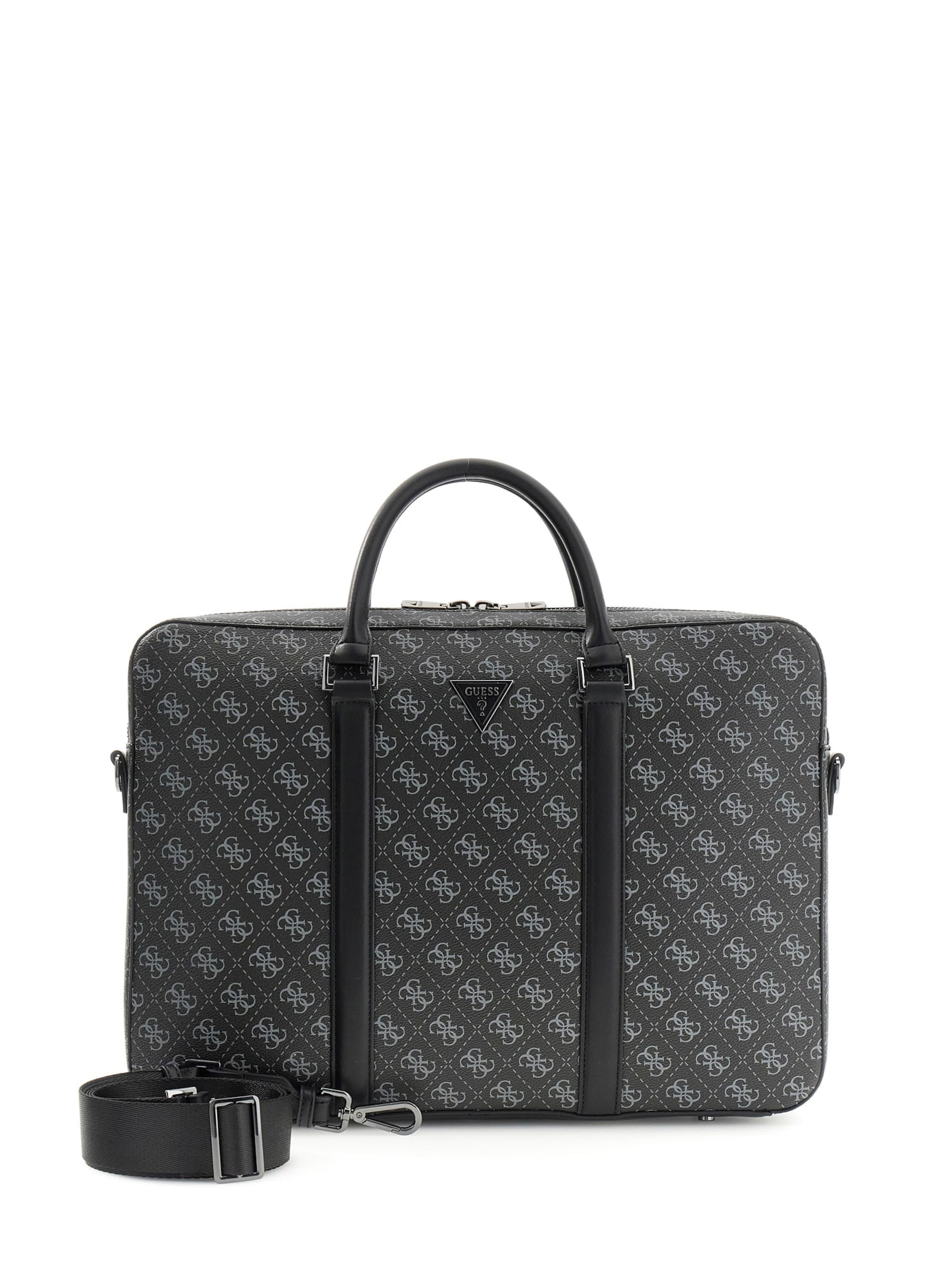 GUESS Portfölj &#x27;Milano&#x27; i svart: framsida