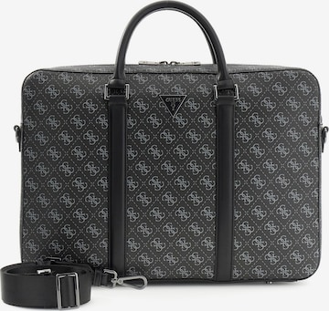 GUESS Taška na notebook 'MILANO' - Čierna: predná strana