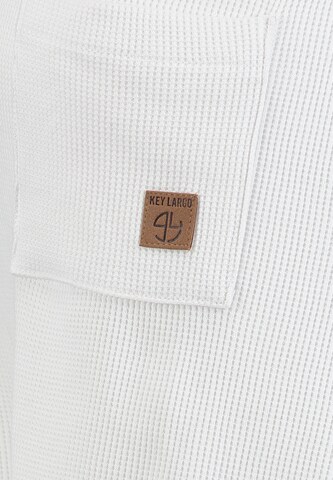 regular Pantaloni 'ROY' di Key Largo in bianco